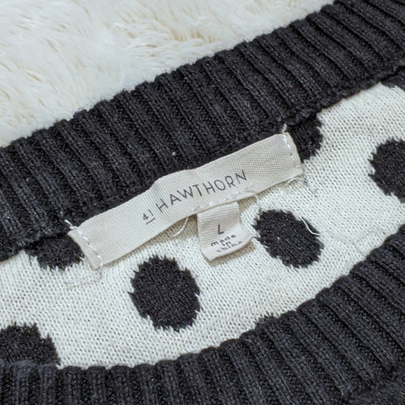 *SOLD* 41 Hawthorn Gideon Polka Dot Women's Sweater | L - Picture 6 of 7